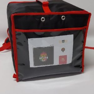 Zaino porta pizze da 8 cartoni