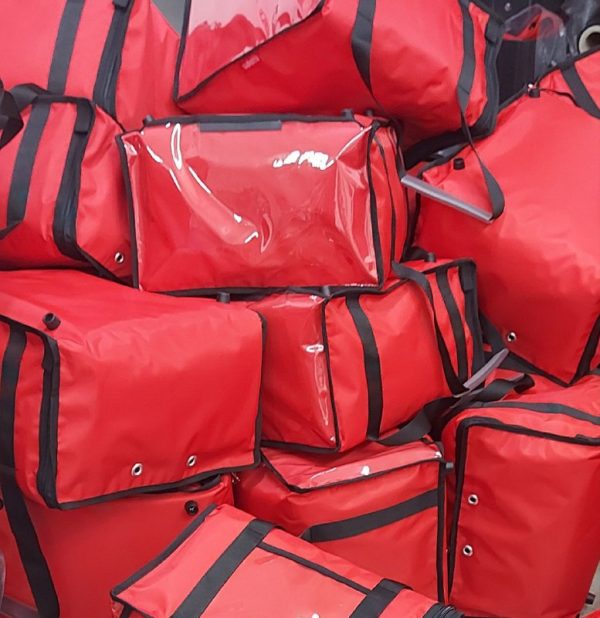 Borsa  Termica Porta Pizza  Rossa/Nero (per 5 cartoni) - immagine 7