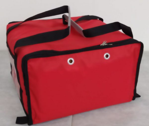 Borsa  Termica Porta Pizza  Rossa/Nero (per 5 cartoni) - immagine 4