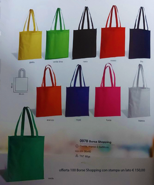 Borsa Shopping in Tnt da 80 gr