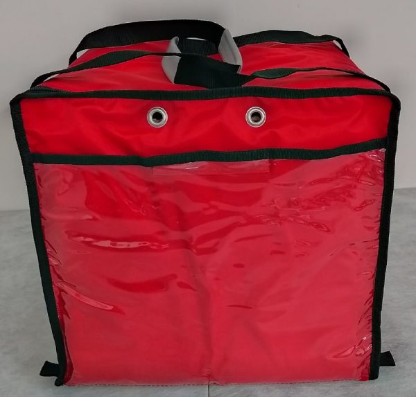 Borsa  Termica Porta Pizza  Rosso/Nero (per 8 cartoni) - immagine 2