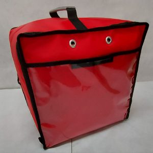 Borsa  Termica Porta Pizza  Rosso/Nero (per 8 cartoni)