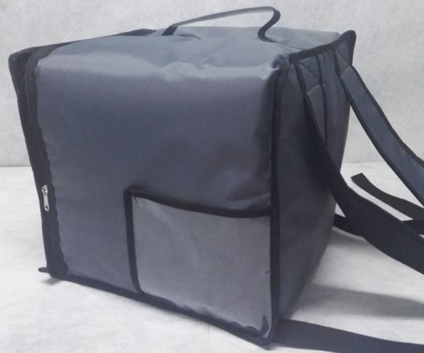 Zaino Termico semi rigido porta pizze Grigio /Nero da 8 cartoni - immagine 2