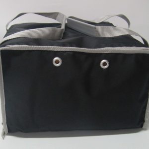 Borsa  Termica Porta Pizza  Nera/Grigio (per 5 cartoni)