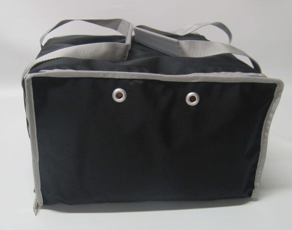 Borsa  Termica Porta Pizza  Nera/Grigio (per 5 cartoni) - immagine 2