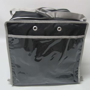 Borsa  Termica Porta Pizza  Nera/Grigio (per 8 cartoni)