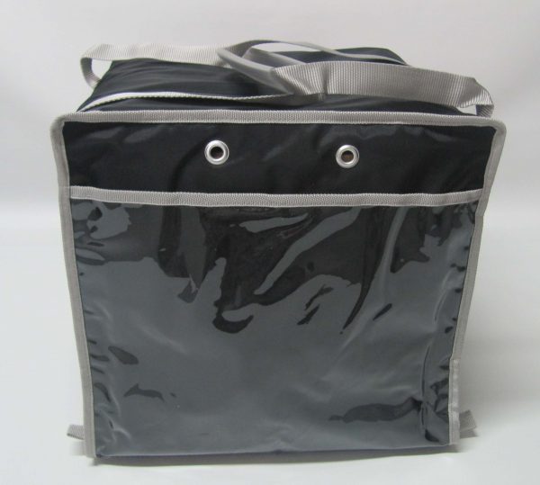 Borsa  Termica Porta Pizza  Nera/Grigio (per 8 cartoni)