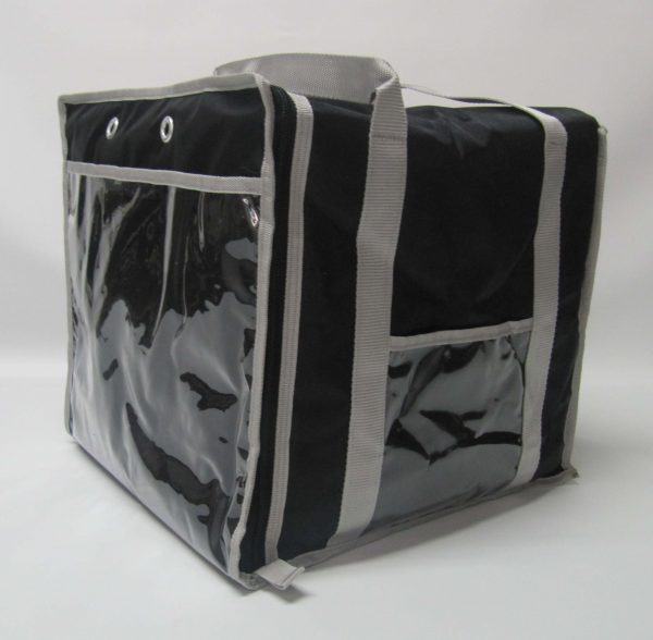 Borsa  Termica Porta Pizza  Nera/Grigio (per 8 cartoni) - immagine 2