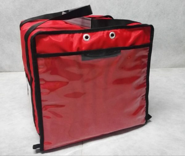Borsa  Termica Porta Pizza  Rosso/Nero (per 8 cartoni) - immagine 3