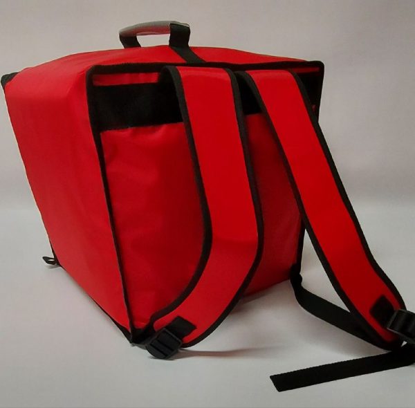 Zaino Termico semi rigido porta pizze Rosso/Nero da 8 cartoni - immagine 8