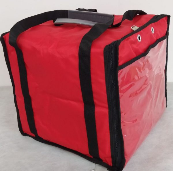Borsa  Termica Porta Pizza  Rosso/Nero (per 8 cartoni) - immagine 7
