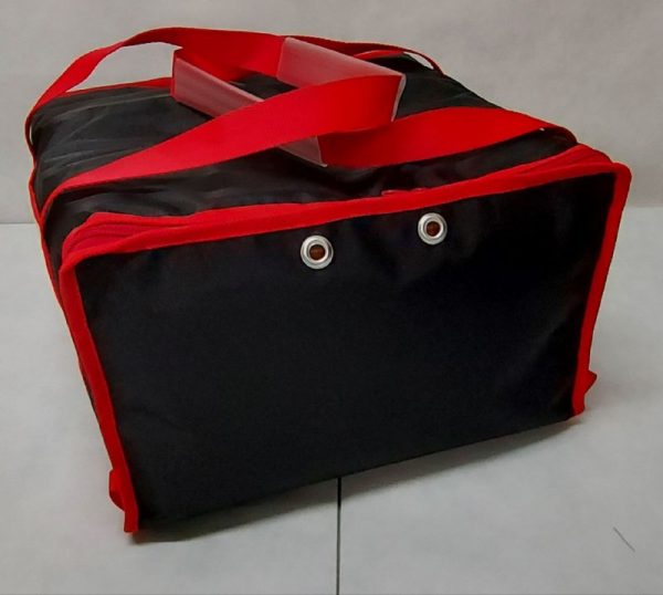 Borsa  Termica Porta Pizza  Nera/Rosso (per 5 cartoni) - immagine 5