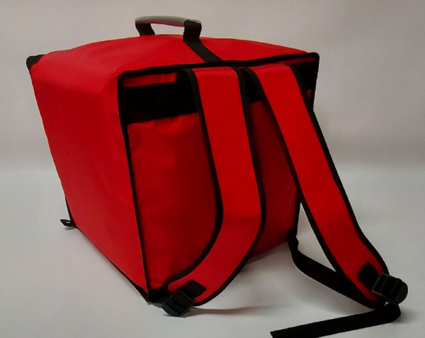 Zaino Termico semi rigido porta pizze Rosso/Nero da 8 cartoni - immagine 10